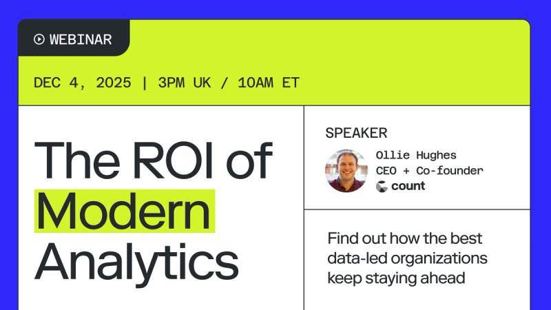 The ROI of Modern Analytics
